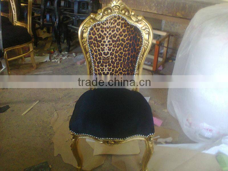 Mahogany baroque chair