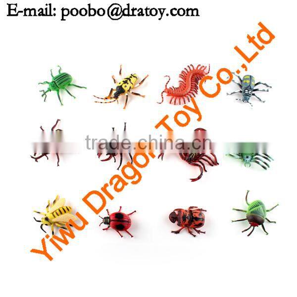 Plastic figurine educational color insect statue