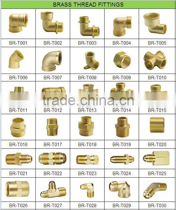 Brass Female Ferrule Connector for PEX-AL-PEX Pipe
