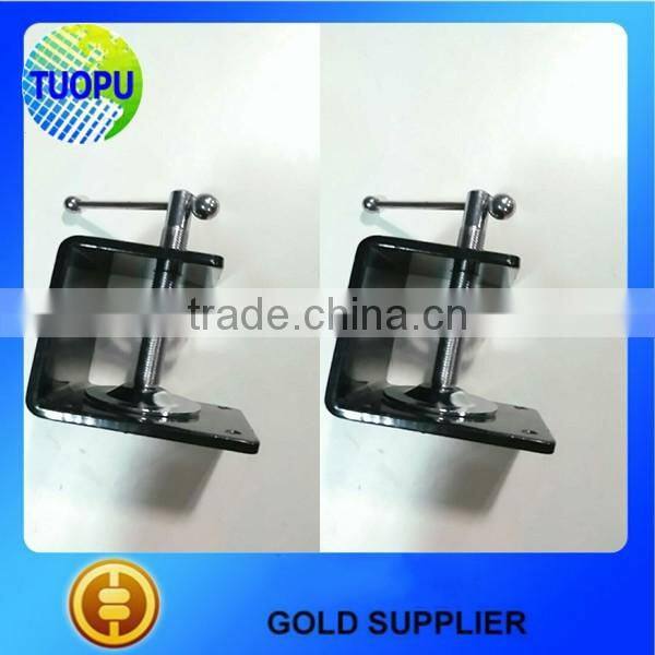China customized aluminum laptop table clamps,aluminum table clamps for light