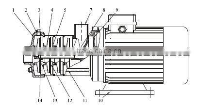 SIngflo 10 bar high pressure horizontal centrifugal oil pump