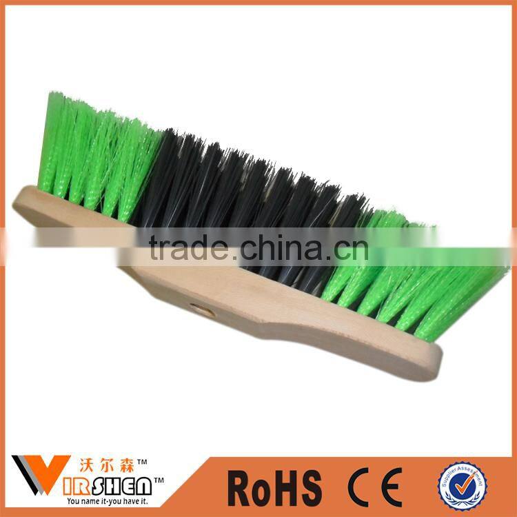 red color hard bristle wooden cleaning brush