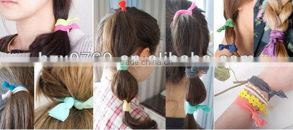 hair accessories knotted skull print hair tie