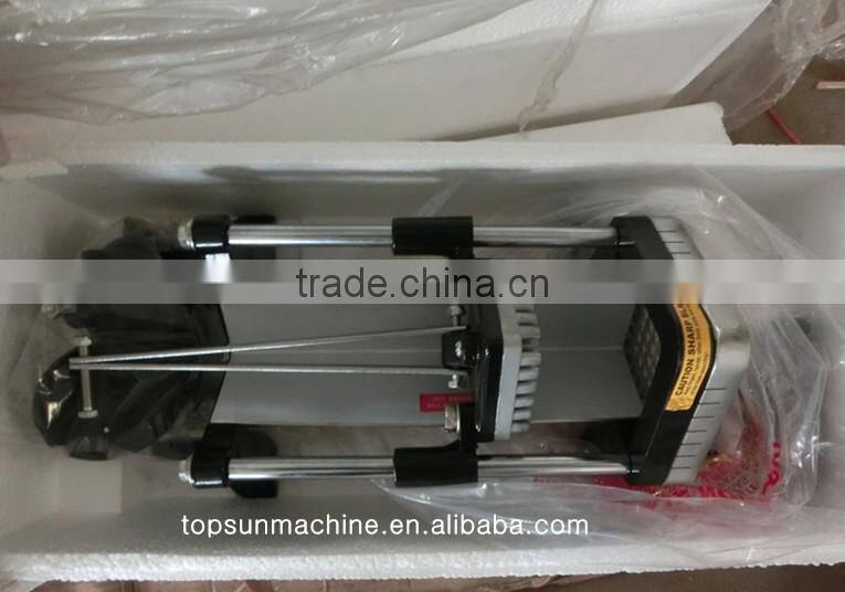 high quality green color ,french fry cutter 4pcs cupfeets aluminium support