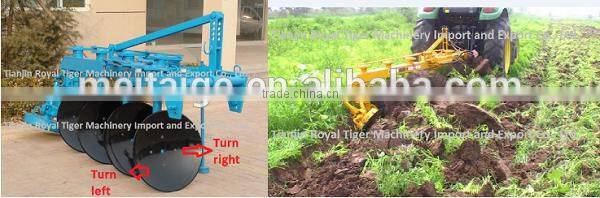 Two way reversible disc plow for tractors