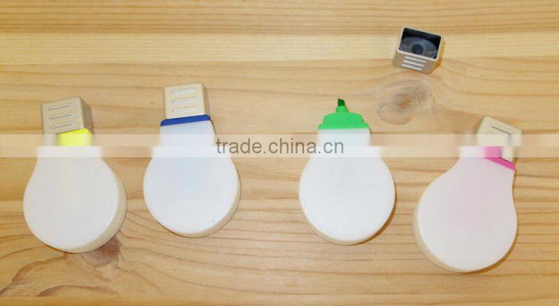 Bulb-shape highlighter promotion gift