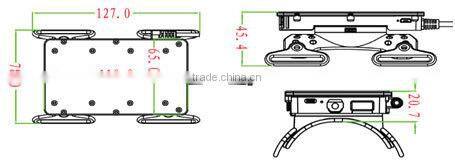 Bluetooth 1D 2D barcode scanner with wearable IOS /android / win data collector terminal WT01