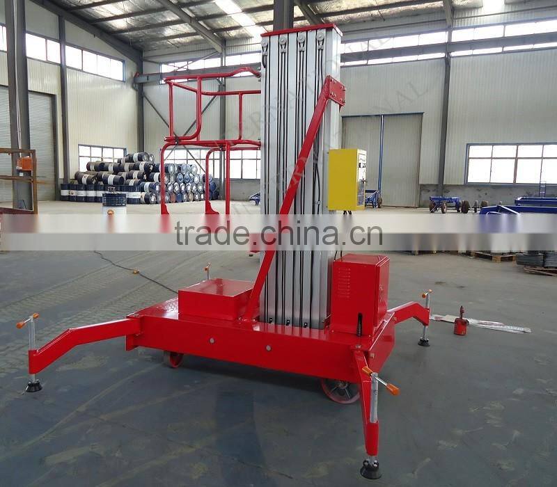 6m Single Mast Aluminium Hydraulic Work Lift Table