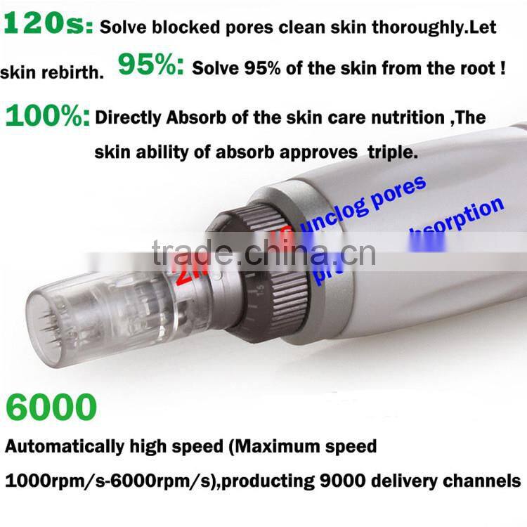 2017 White auto microneedle therapy system auto meso microneedle pen