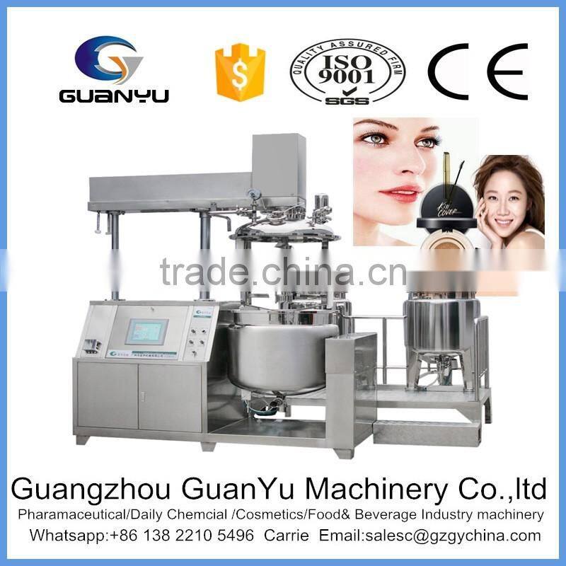 good quality vacuum emulsifying mixer with ce certificated for comsetics making machine