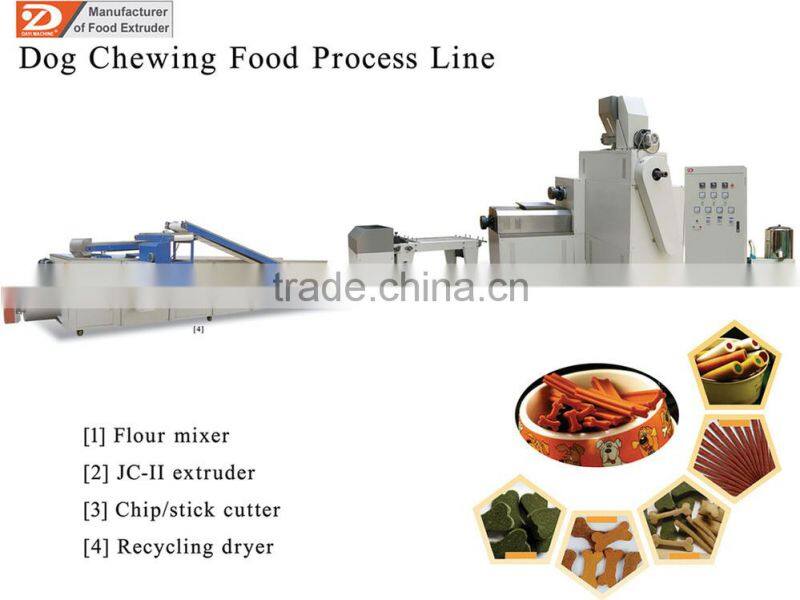 twin screw dog filling bone extrusion machine from Jinan Dayi
