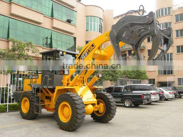Log grapper loader JGM738J wheel loader with quick shift equipment