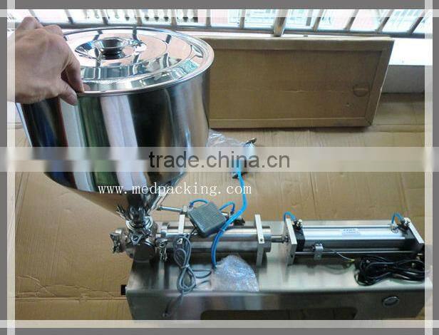 Small Scale Single Head Cream Pneumtic Filling Machine with 100-1000ml