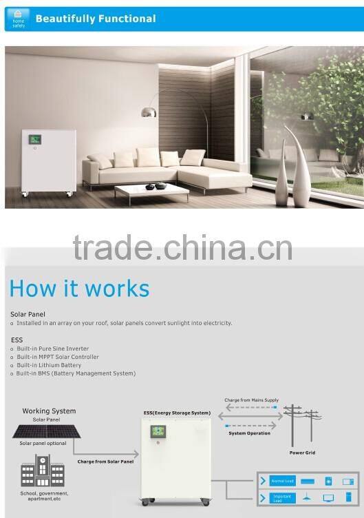 2016 the latest home solar energy storage systems