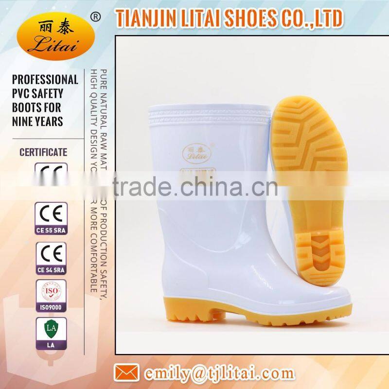 cheap heavy duty pvc rain boots with steel toe for foods