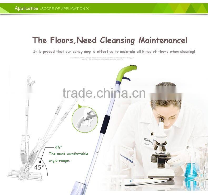 Microfiber Spray Mop Professional Floor Cleaning Wet Dust Kit for House, Kitchen, Hardwood