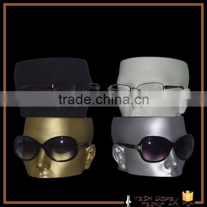 HOT sale half head silver mannequin,silver mannequin head,head mannequin for sunglass display