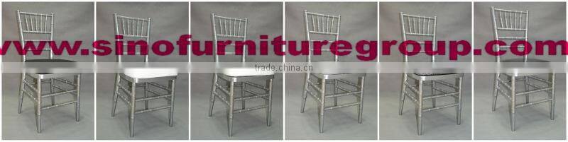hot sale resin chiavari chair with seat pads