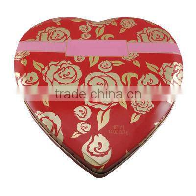 2013 heart shaped tin gift box