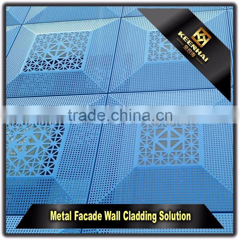 Laser Cutting Decorative Wall Cladding Colored Anodized Aluminium Sheets