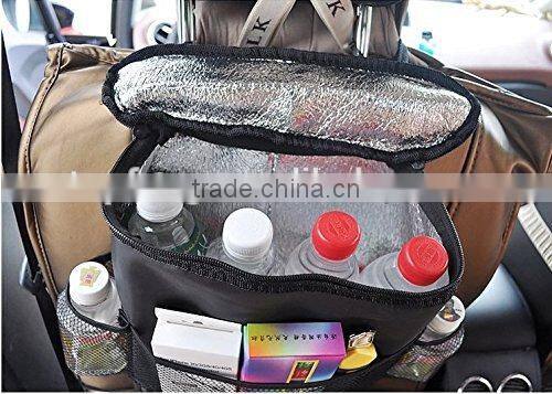 Car seat-back Organizer with cooler bag/organizer for car