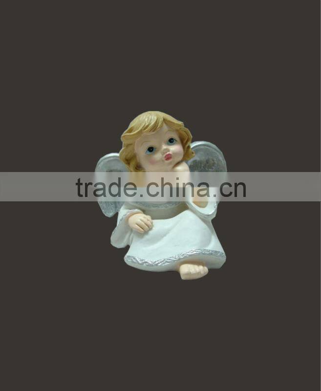 popular figurine decorative resin christmas angel