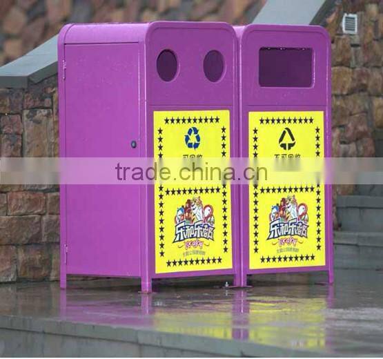 Arlau urban outdoor furniture metal dustbin pictures