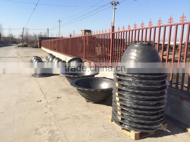 Street furniture cast iron flower pot round cast iron planter