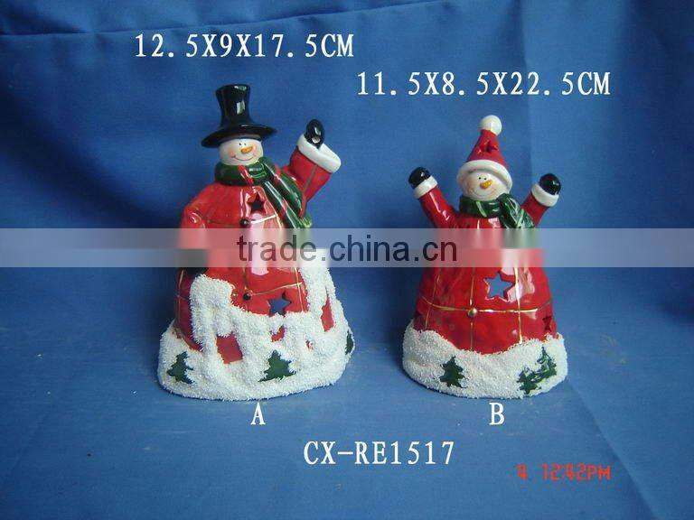 terracotta christmas snowman ornaments outdoor