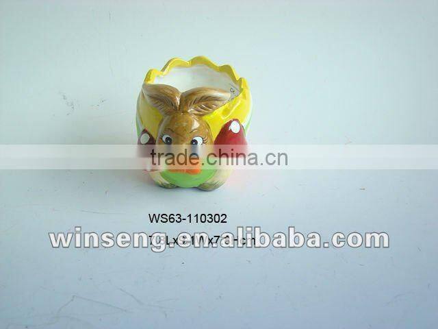 Ceramic Easter Rabbit Ashtray