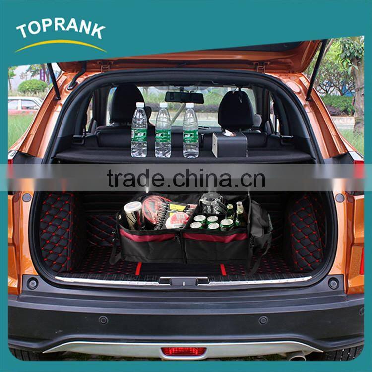 New multipurpose car boot organizer bag nonwoven folding car trunk organizer