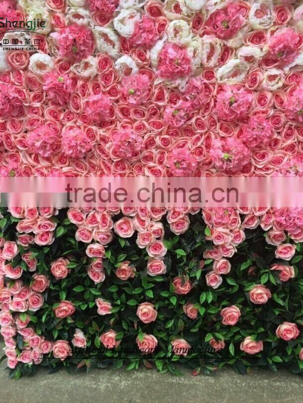 artificial flower wall with ODM design,hot sale flower wall manufacturer