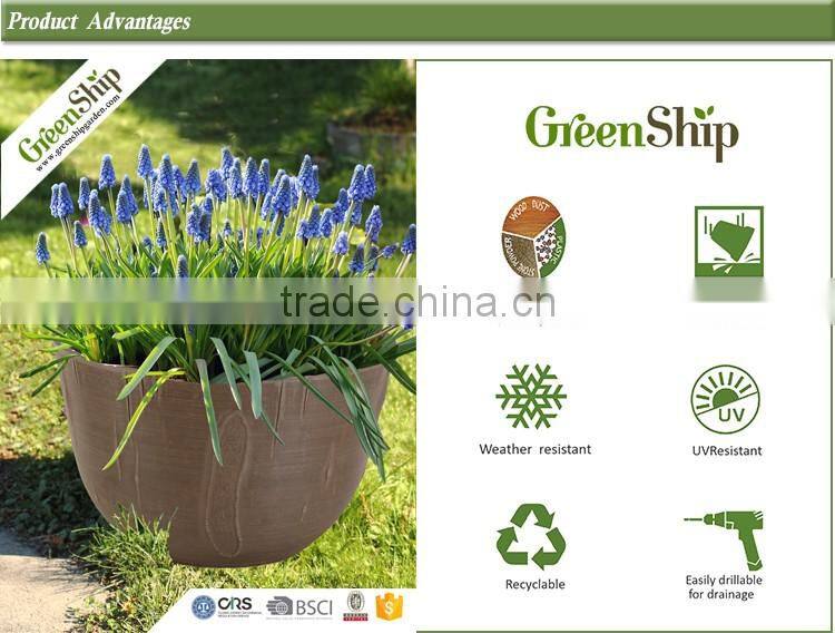 Decorative Garden Plant Pot Painting designs From Greenship/ 20 years lifetime/ lightweight/ UV protection/ eco-friendly