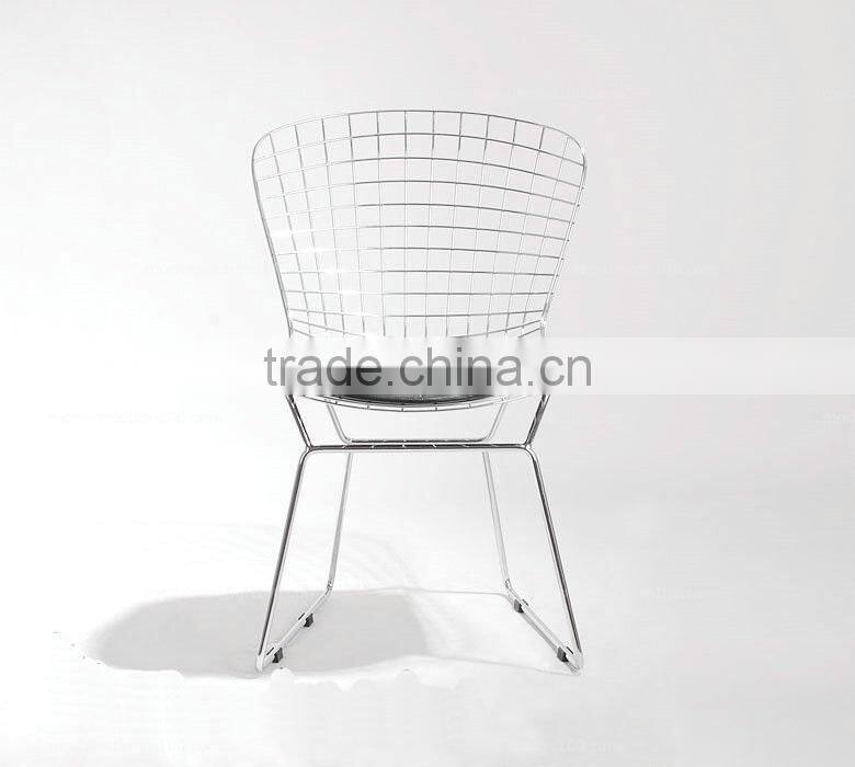 Modern wire chair metal base