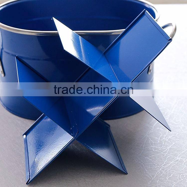 6 slots Metal Kitchen Utensil Holder Cooking Tool Storage Box Flatware Caddy with Grip Handle