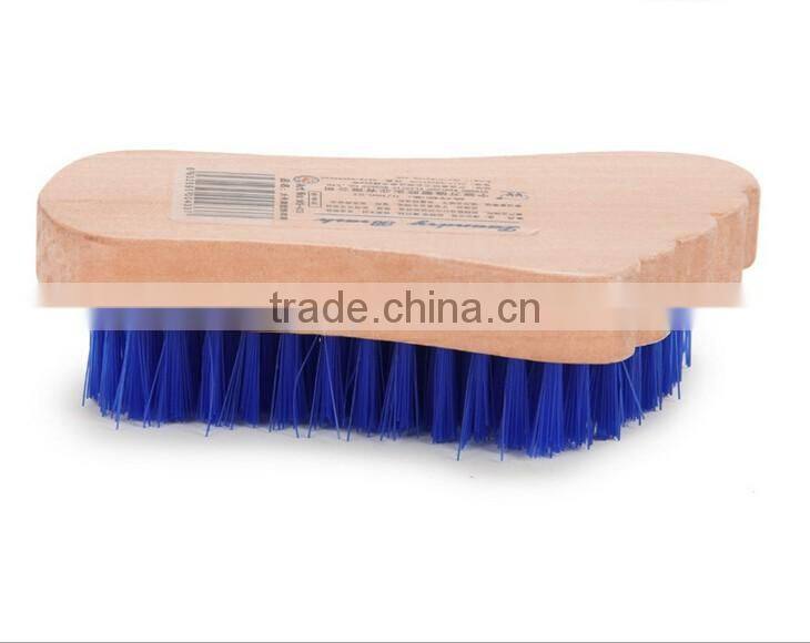 high quality Beech Wooden washing brush foot shape banister brush/Housework shoe brush