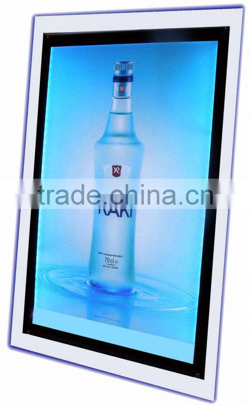 New Crystal Acrylic LED Light Box,Photo Display Lightbox for Advertising