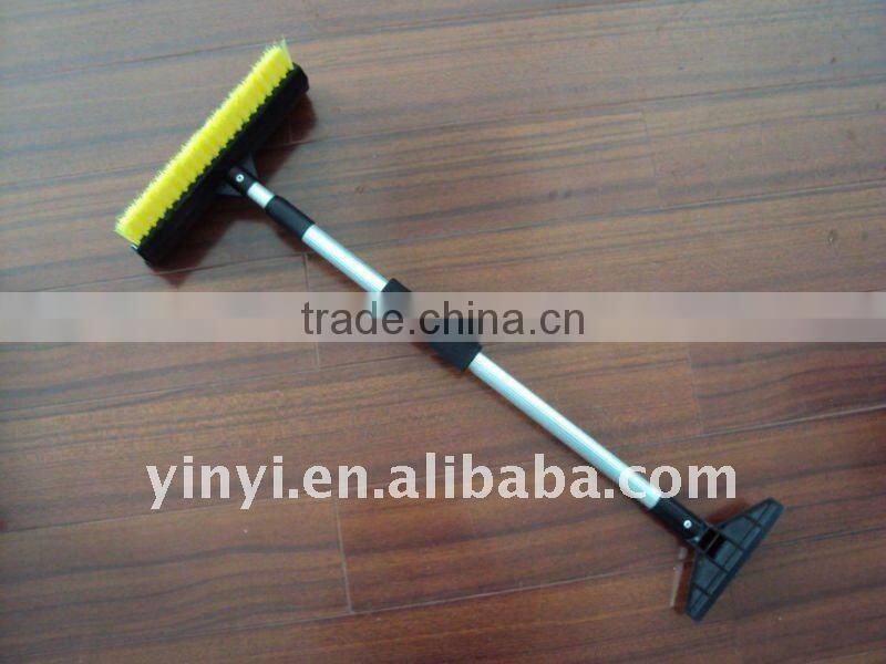 car plastic telescopic extension aluminum snow brush ice scraper with brush ice scraper and snow brush (RSCW-05)