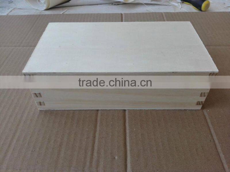 factory hot sale wooden gift box/different types gift packaging box