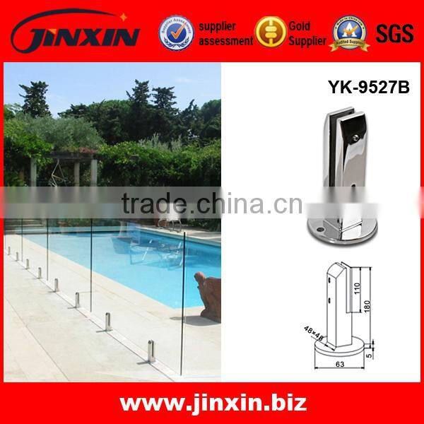 Jinxin AISI 316 Mirror finish glass railing parts glass spigots YK-9527A
