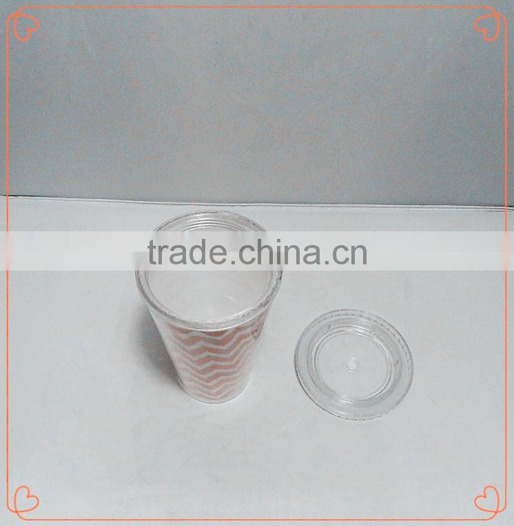 Hot sales fashion customized coco cola cup for plastic cup with straw