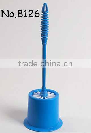 New design PP material toilet brush plastic cleaning brush sets with holder