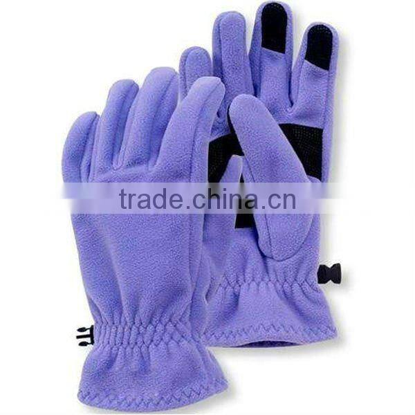 Warm winter fleece glove for women