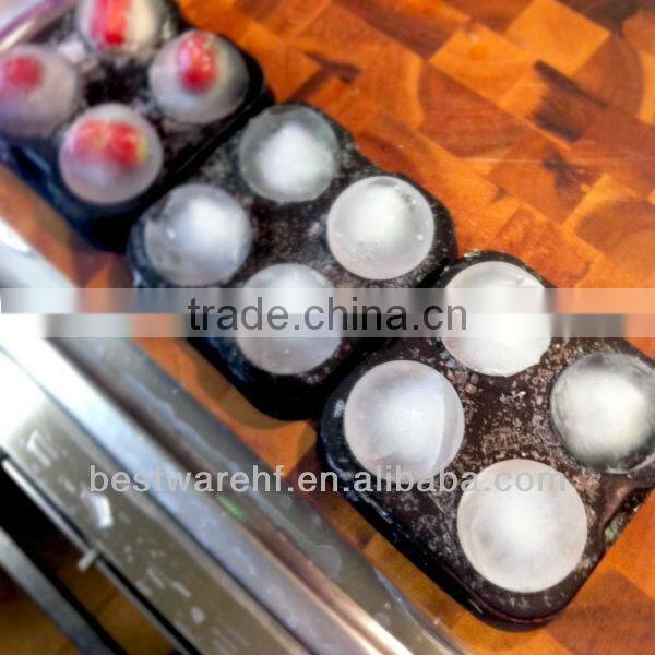 Novelty silicone Sphere Ice Ball Maker | Classic Black pop Silicone Ice Ball Mold