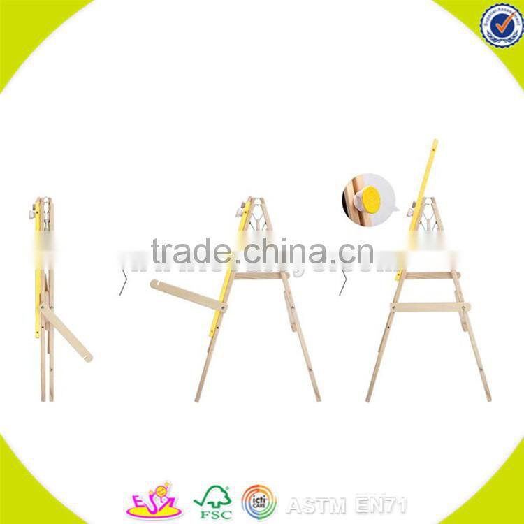 wholesale top quality kids wooden blackboard with storage box nice toddler wooden blackboard with storage box W12B056