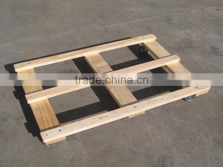 warehouse loading moving wooden tool cart