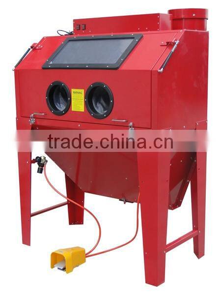 NEW STYLE FRONT DOOR 420L/110Gallon Sand Blasting Machine w/bulit-in dust collector