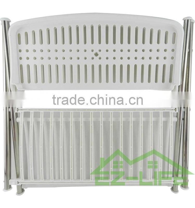 2017 Best foldable stianless steel shape V Kitchen Table storage dish drying rack