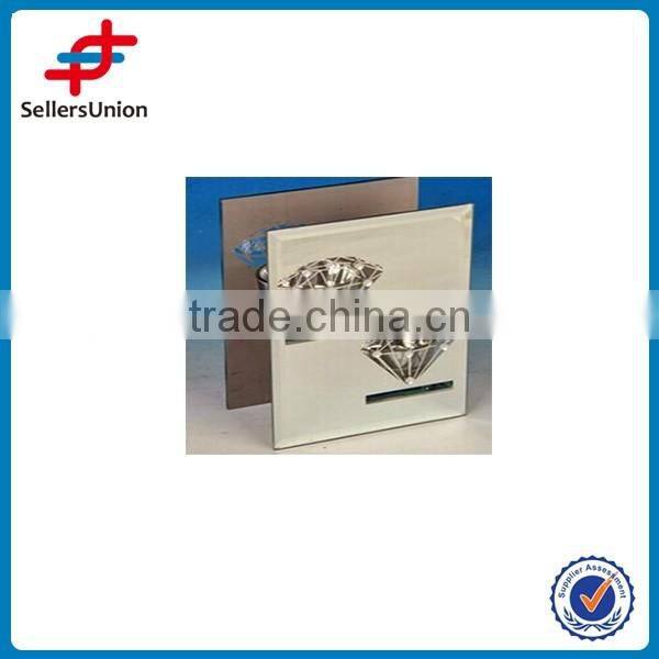 diamond glass ball candle holder