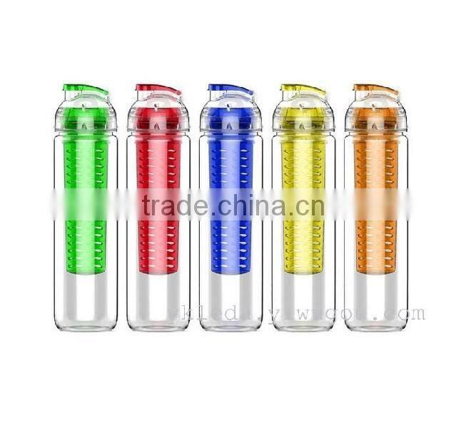 Tritan Plastic BPA Free Fruit Infuser Water Bottle 700ml